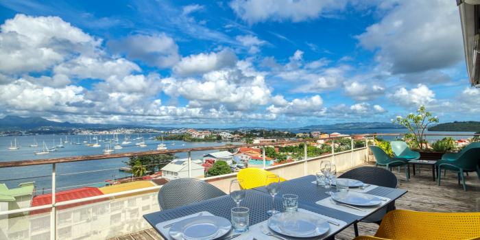 Location Appartement Martinique -  Esapce repas sur la terrasse